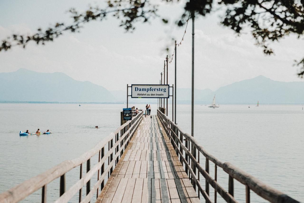 Chiemsee Ferienwohnung Gartenblick Prien am Chiemsee Εξωτερικό φωτογραφία
